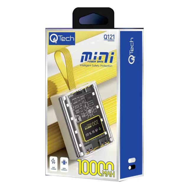 Q121 10,000mAh Mini Transparent Quick Charging Power Bank