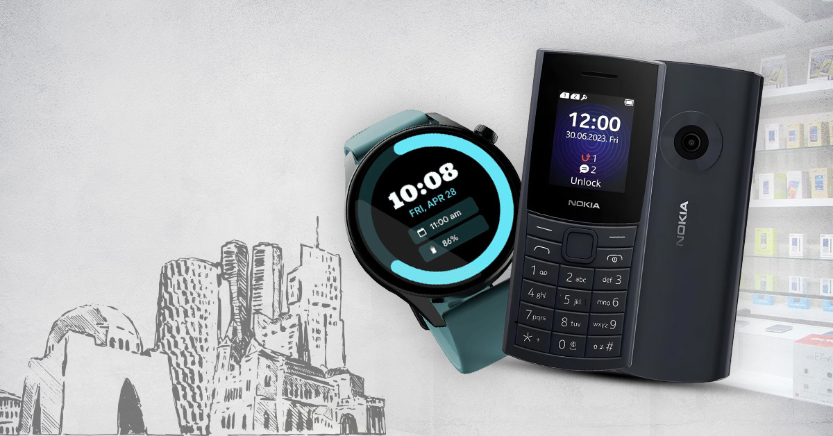 Bulk electronics including feature phones and smartwatches available at wholesale rates on Saddar for buyers in Karachi.