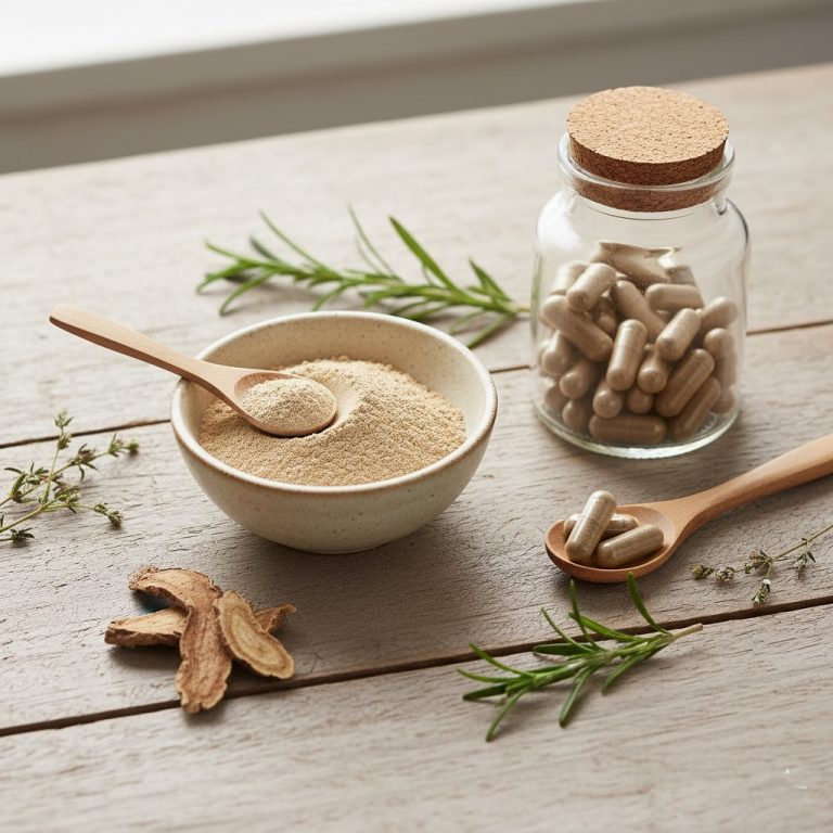 Organic Ashwagandha powder and capsules in Pakistan — natural herbal supplement